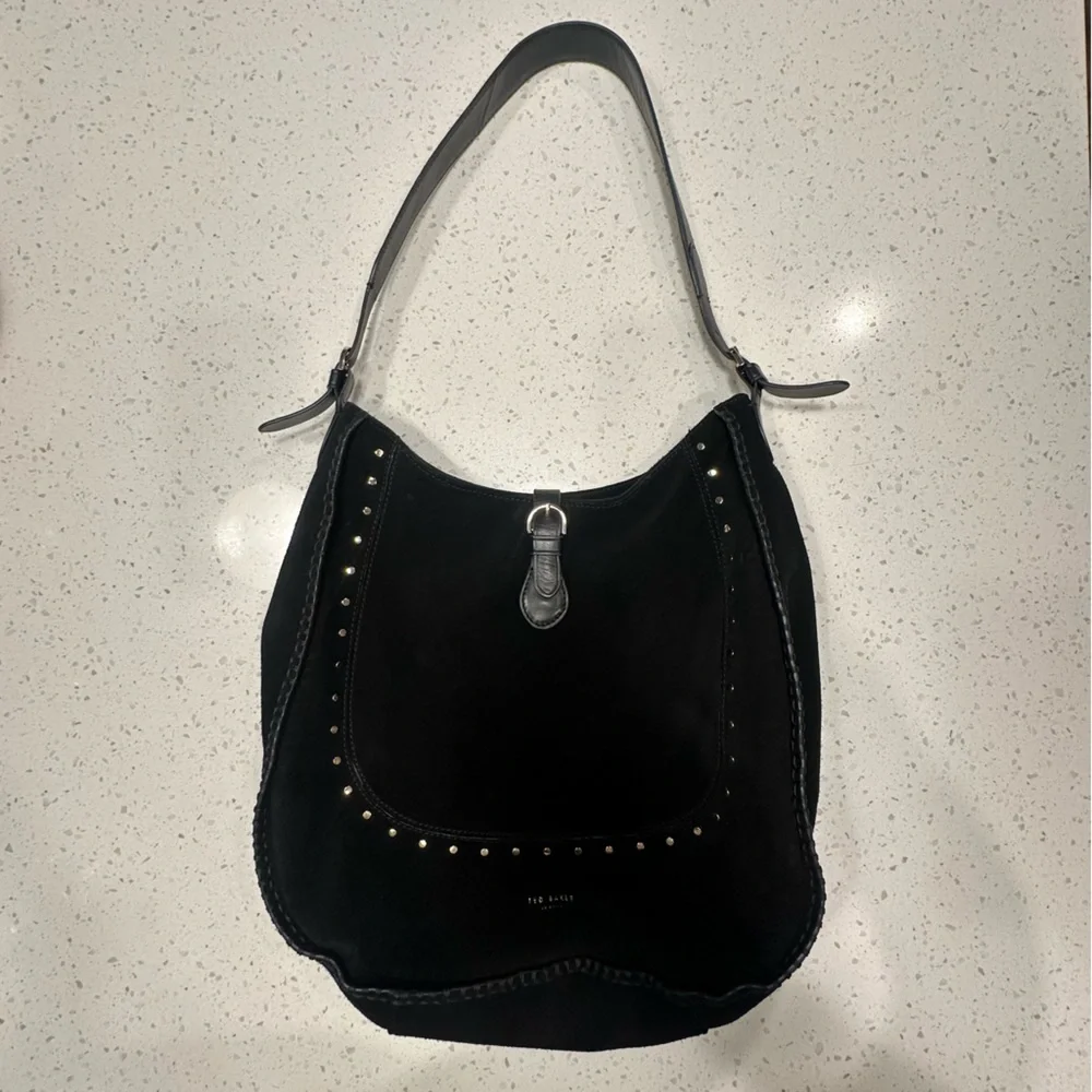 Ted Baker Kalrina Studded Suede Hobo Bag
